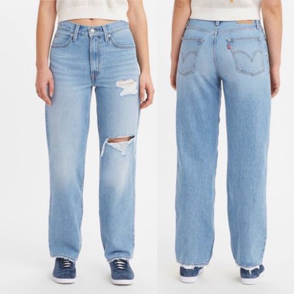 🌻NEW (w/tag) Levi's Women's 94 Big Baggy Distressed Jeans Size 31